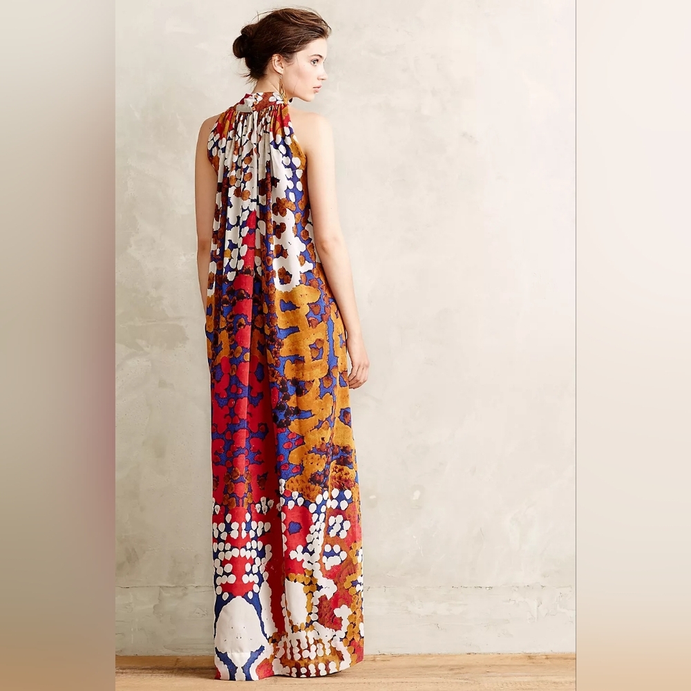Floral Halter Maxi Dress - Picture 4 of 8